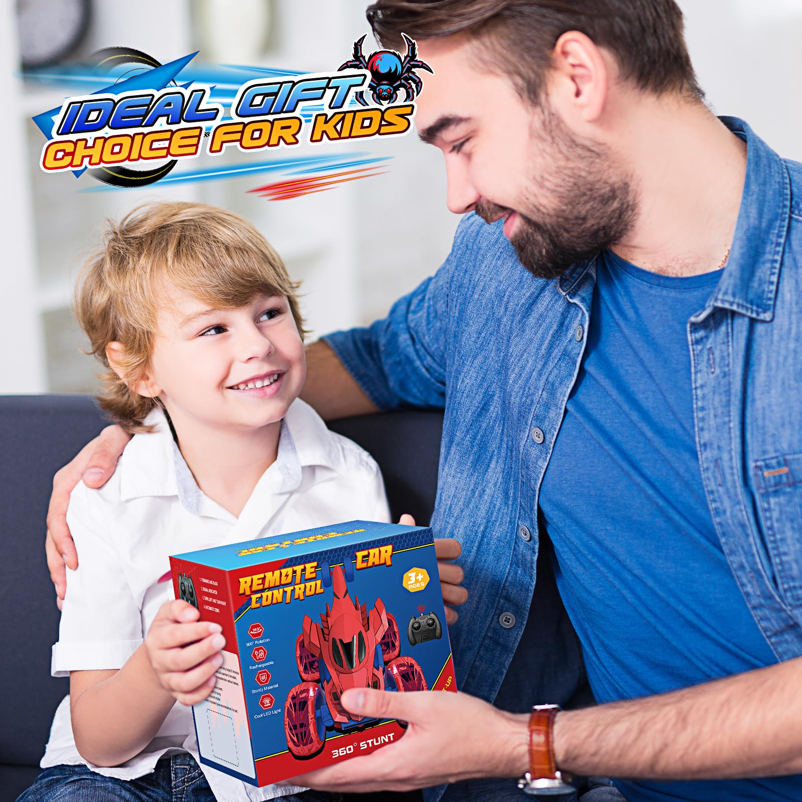 Toyze gift-ready RC car suits birthdays and holidays for young racers.