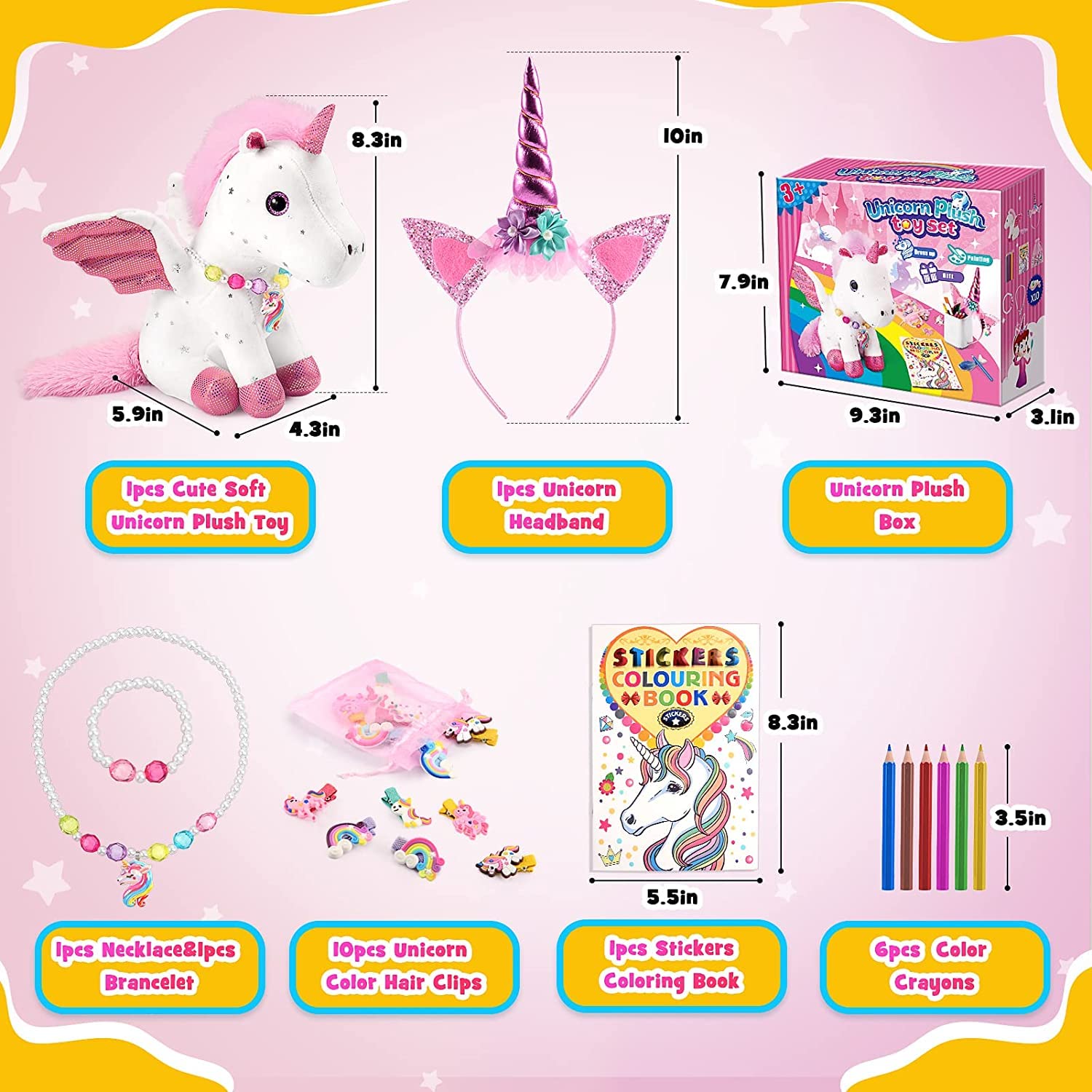 Toyze unicorn necklace: magical touch to pretend play outfits.