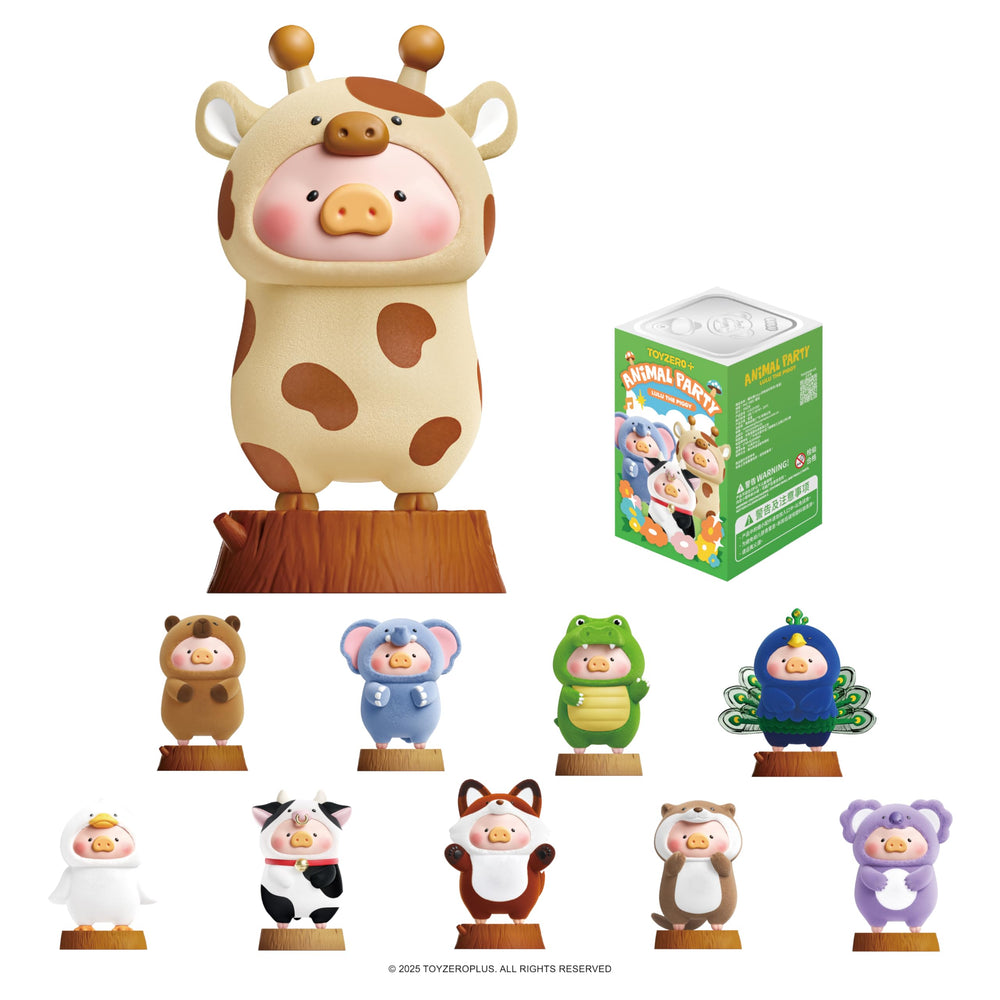 TOYZERO Lulu Piggy blind box front view for shelf display and collection.