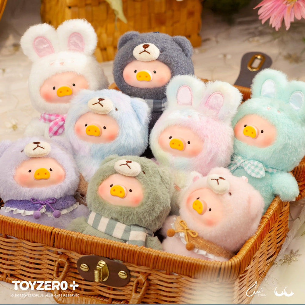 TOYZERO + Lulu plush keychain close-up reveals soft fabric and lovable features.