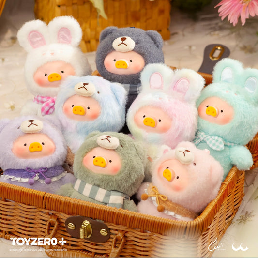 TOYZERO + Lulu plush keychain close-up reveals soft fabric and lovable features.