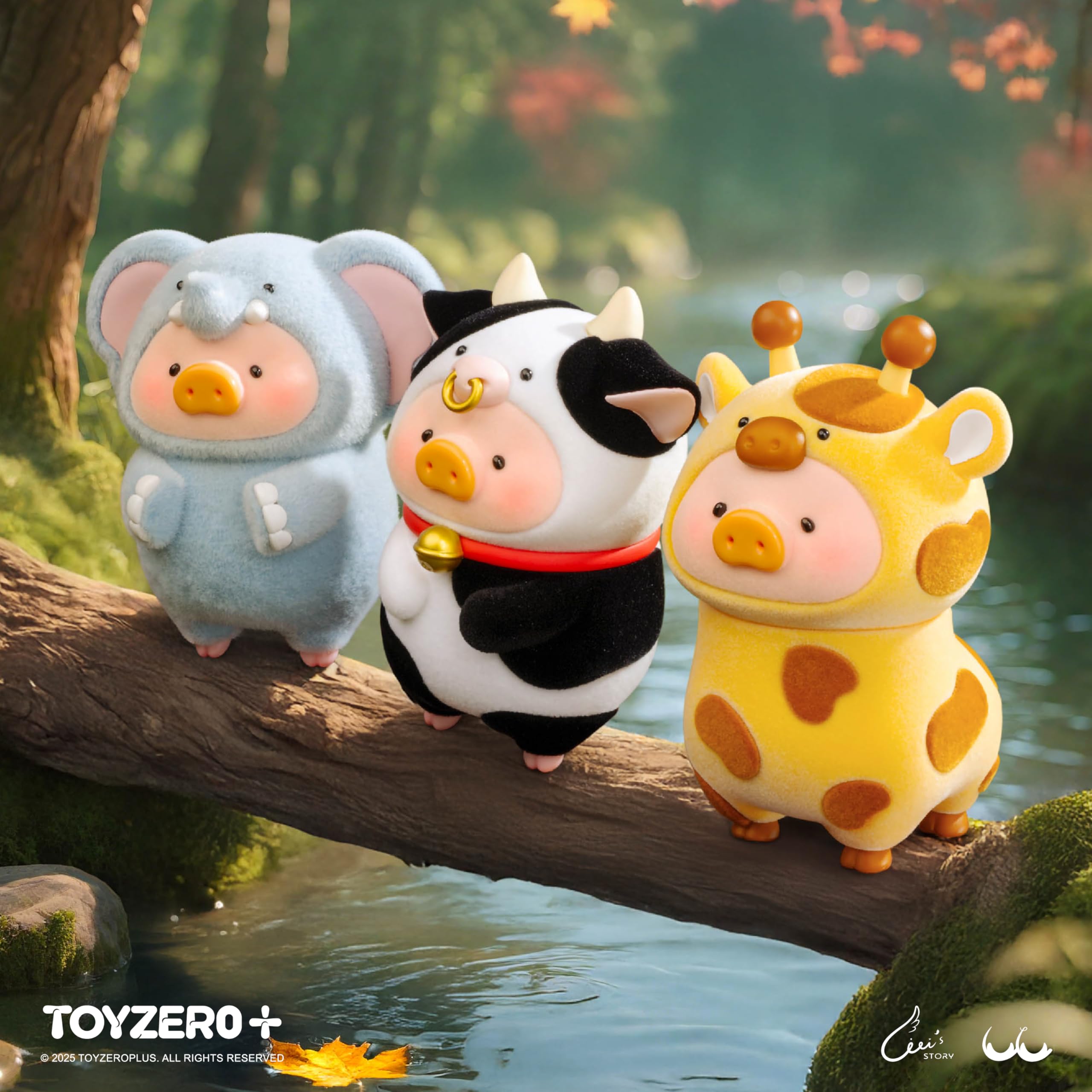 TOYZERO Lulu Piggy size 10cm is compact for desks and shelves.
