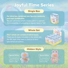 TOYZERO + Lulu piggy unboxing moment captures the surprise element of opening a blind box.