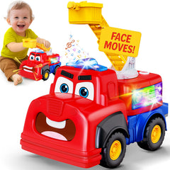 Tozkizm fire truck toy front view promotes imaginative play and engagement