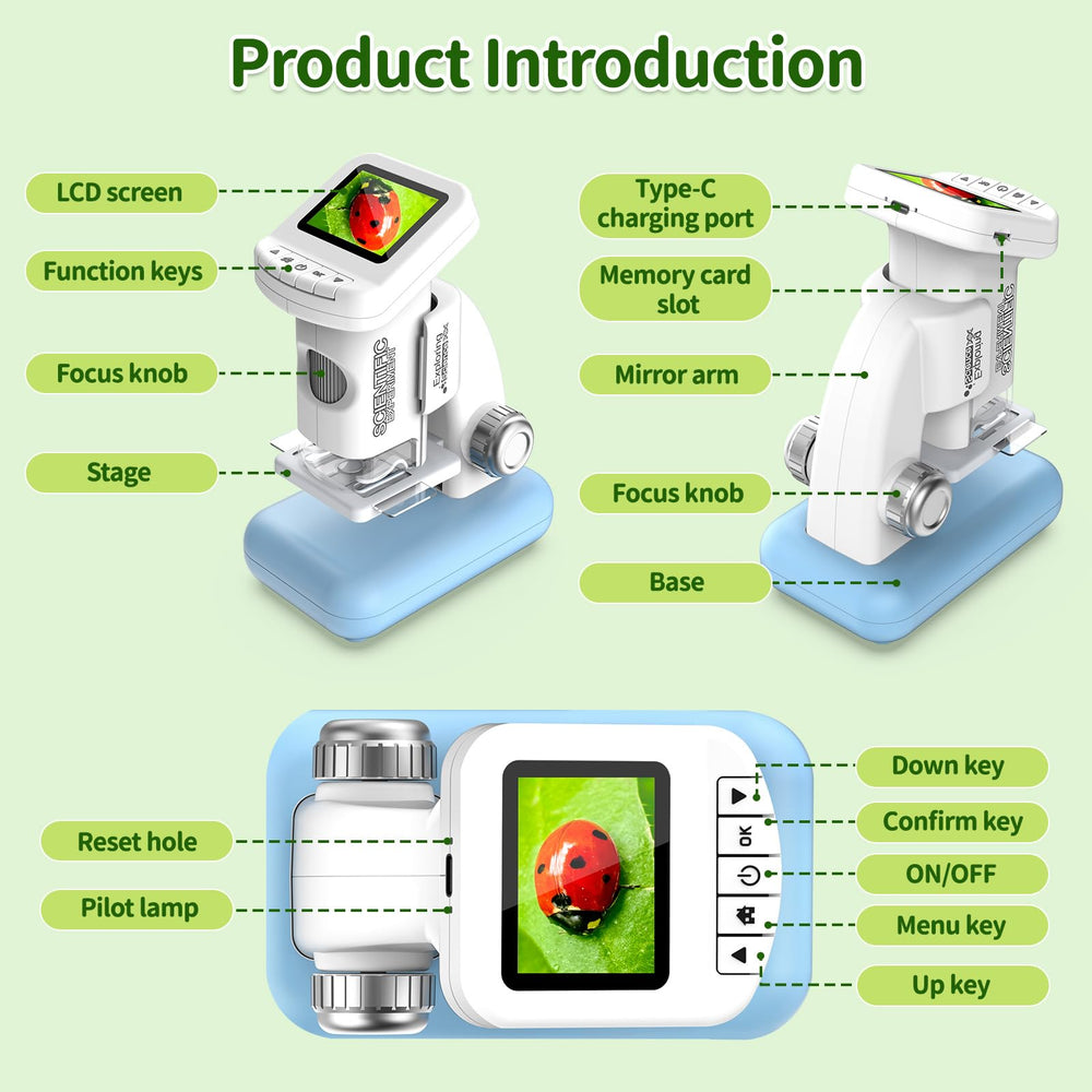 Tozuoup handheld microscope can detach for portable field observations.