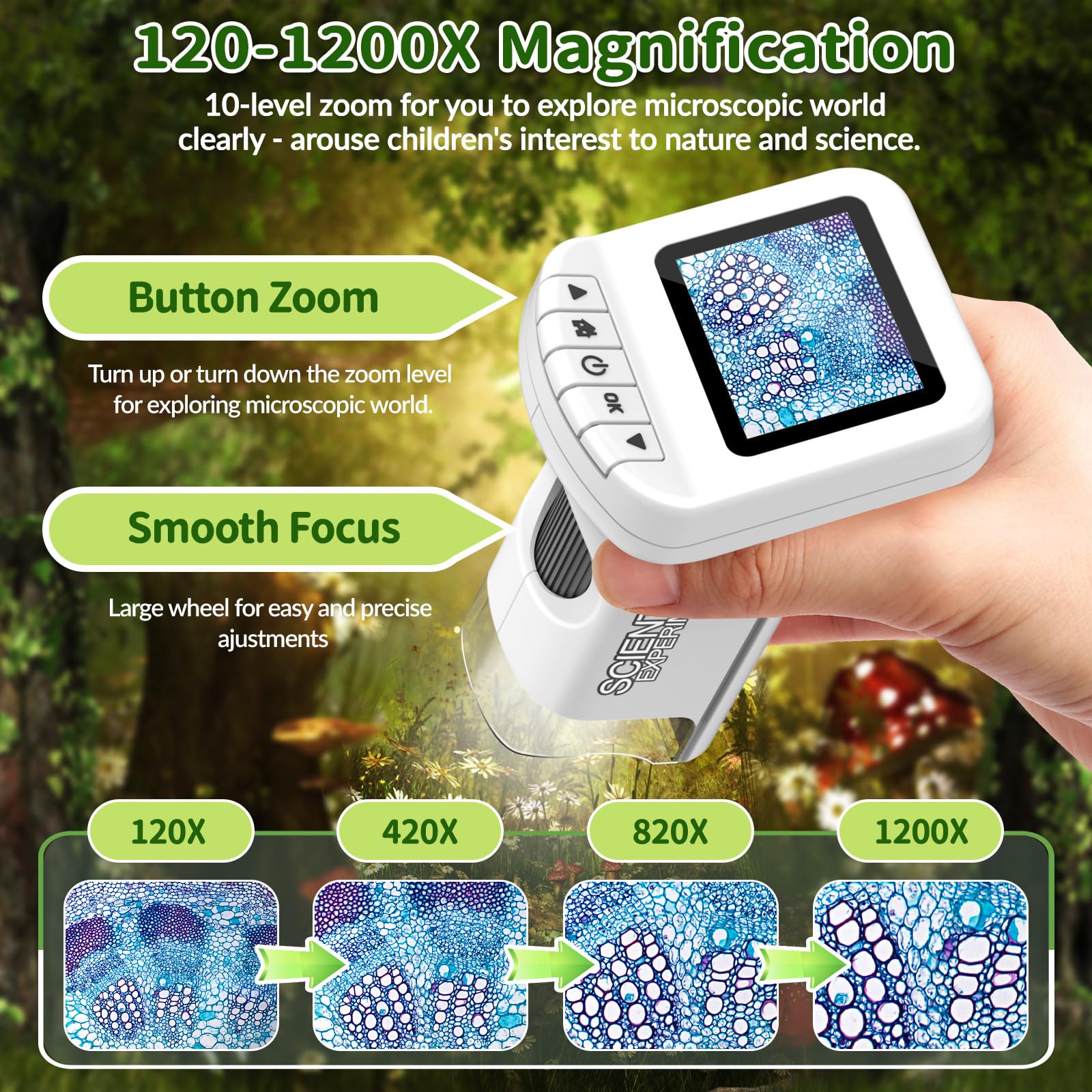 Tozuoup kids microscope photo-video storage lets you save discoveries easily.