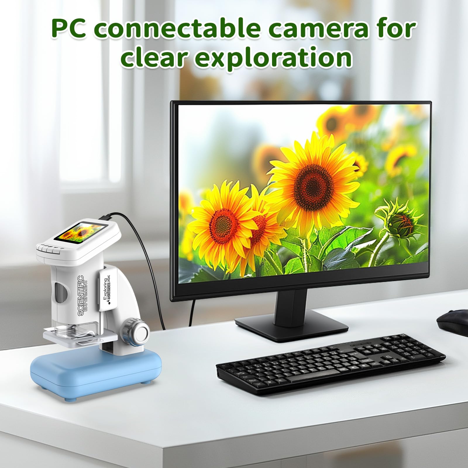 Tozuoup kids microscope portable design is easy to carry on trips.
