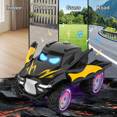 Tozuoup RC stunt car includes spare Li-ion battery for extended sessions.