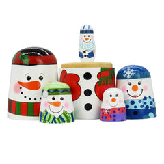 Tphon nesting dolls with owl pattern for curious minds