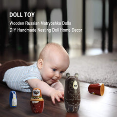 Tphon Russian nesting dolls rabbit – stackable characters boost coordination.