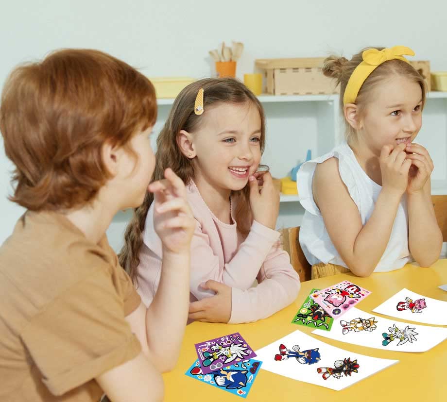 TQDGTOY Make-a-face sticker sheet packaging ready for gifting or party supplies.