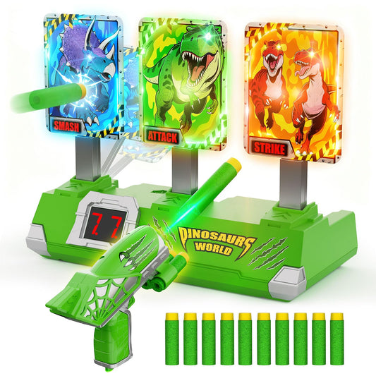Tqeieu Dino target glow lights up with each hit for instant feedback.