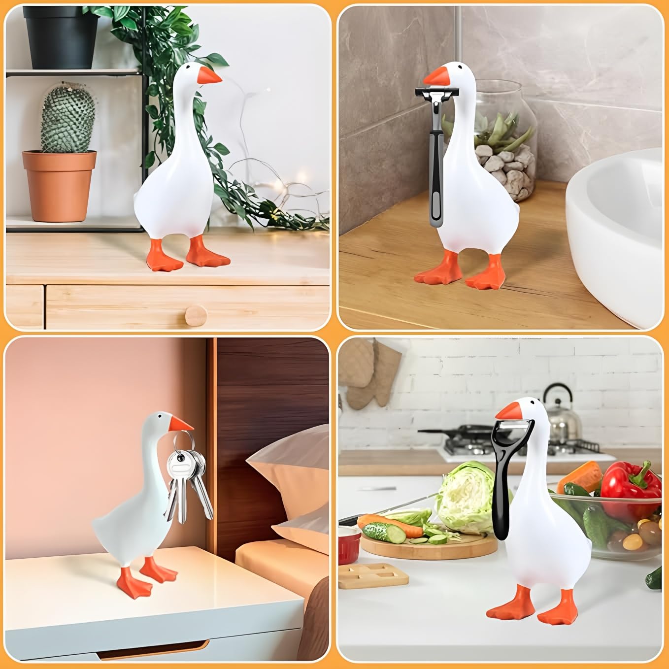 Tqgok desk goose decor for office table boosts ambiance