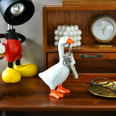 Tqgok desk goose made of premium resin, durable and easy to clean