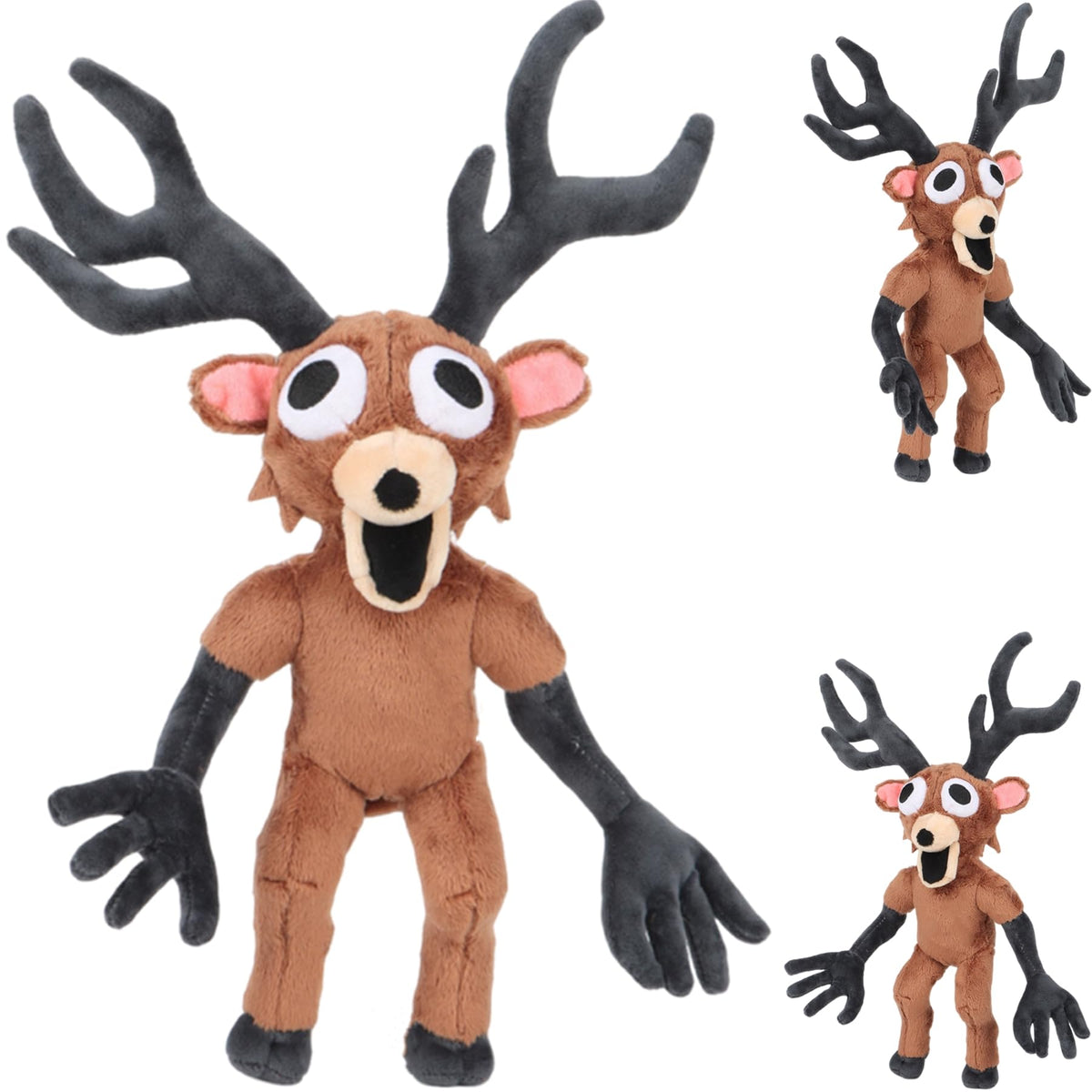 TQJOUJOU 99-Nights deer plush with expressive eyes for comforting hugs.
