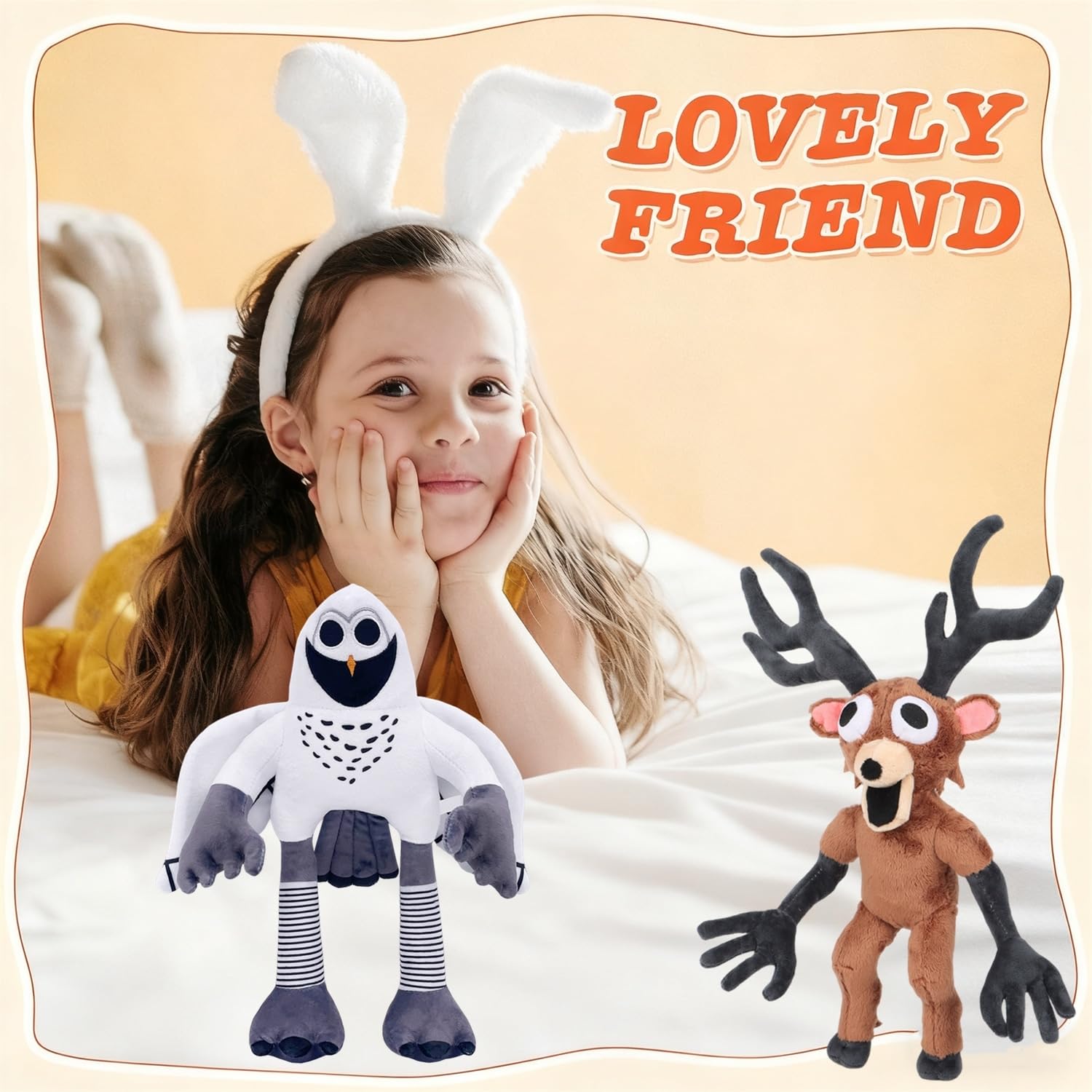 TQJOUJOU 99-Nights Owl plush with soft fabric and eye focus