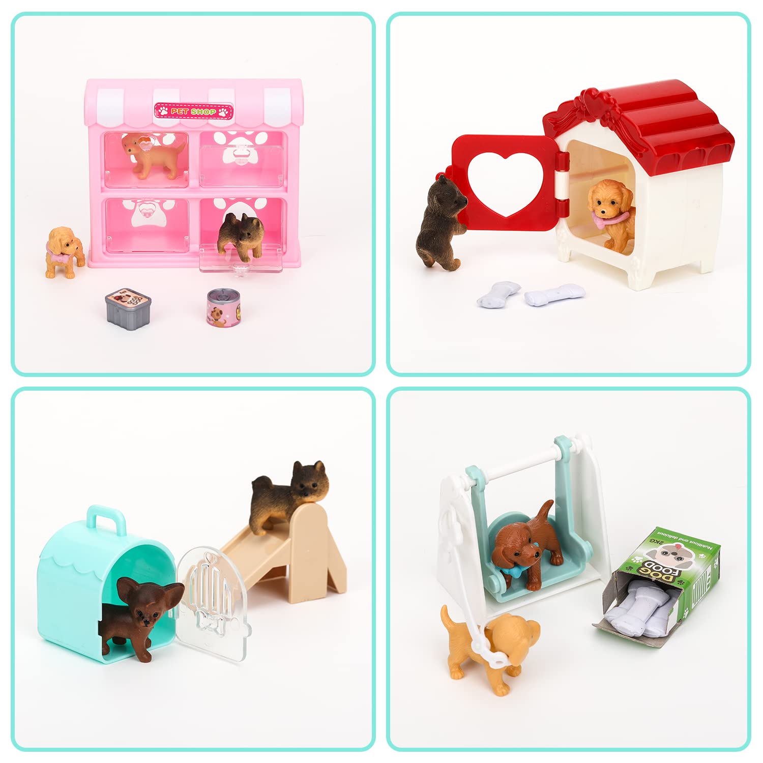 TQQFUN dog care accessories image highlights colorful tools for organized care routines.