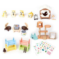 TQQFUN hamster figures in realistic poses for imaginative play.