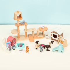 TQQFUN six cat figures detailed—realistic features inspire lifelike storytelling.