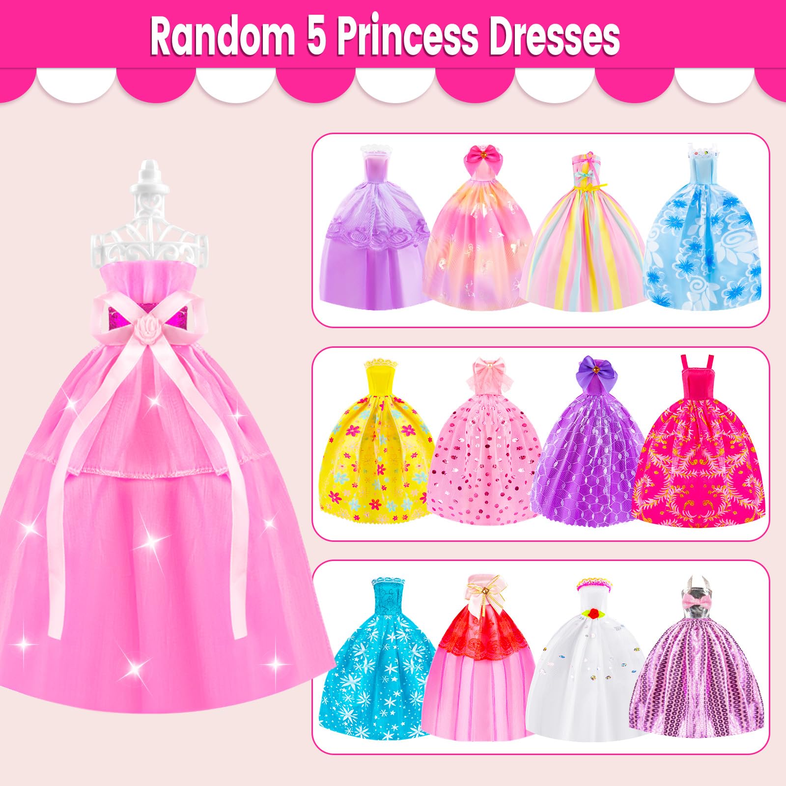 TQRAZ included shoes, racks, and hangers to outfit multiple dolls.