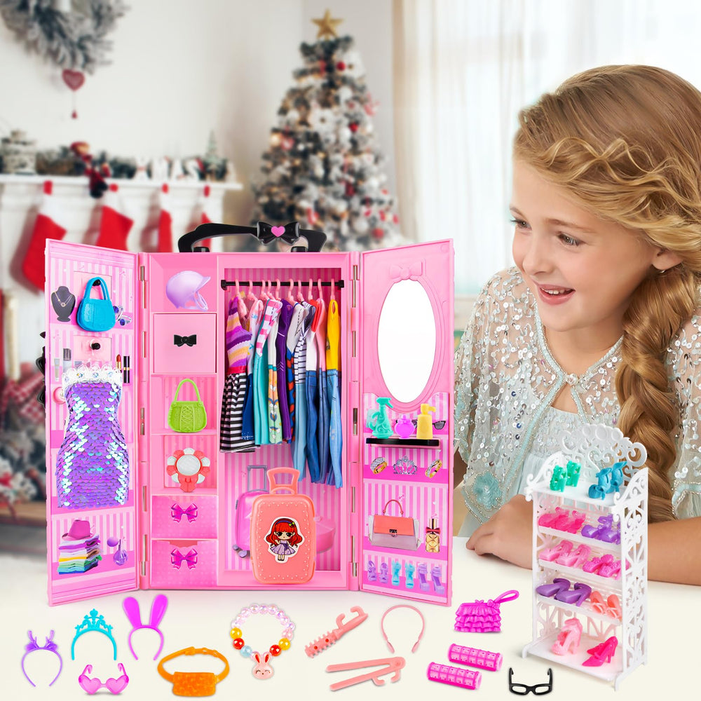 TQRAZ gift-ready dress-up playset inspires imaginative play for girls.