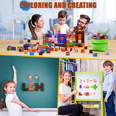 TQRAZ magnetic blocks classroom gift-pack for versatile learning.