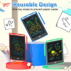 TQU kids LCD writing tablet red doodle board helps practice writing