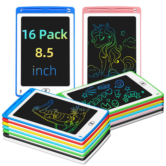 TQU LCD writing tablet in blue enables quick on-the-go doodling and learning