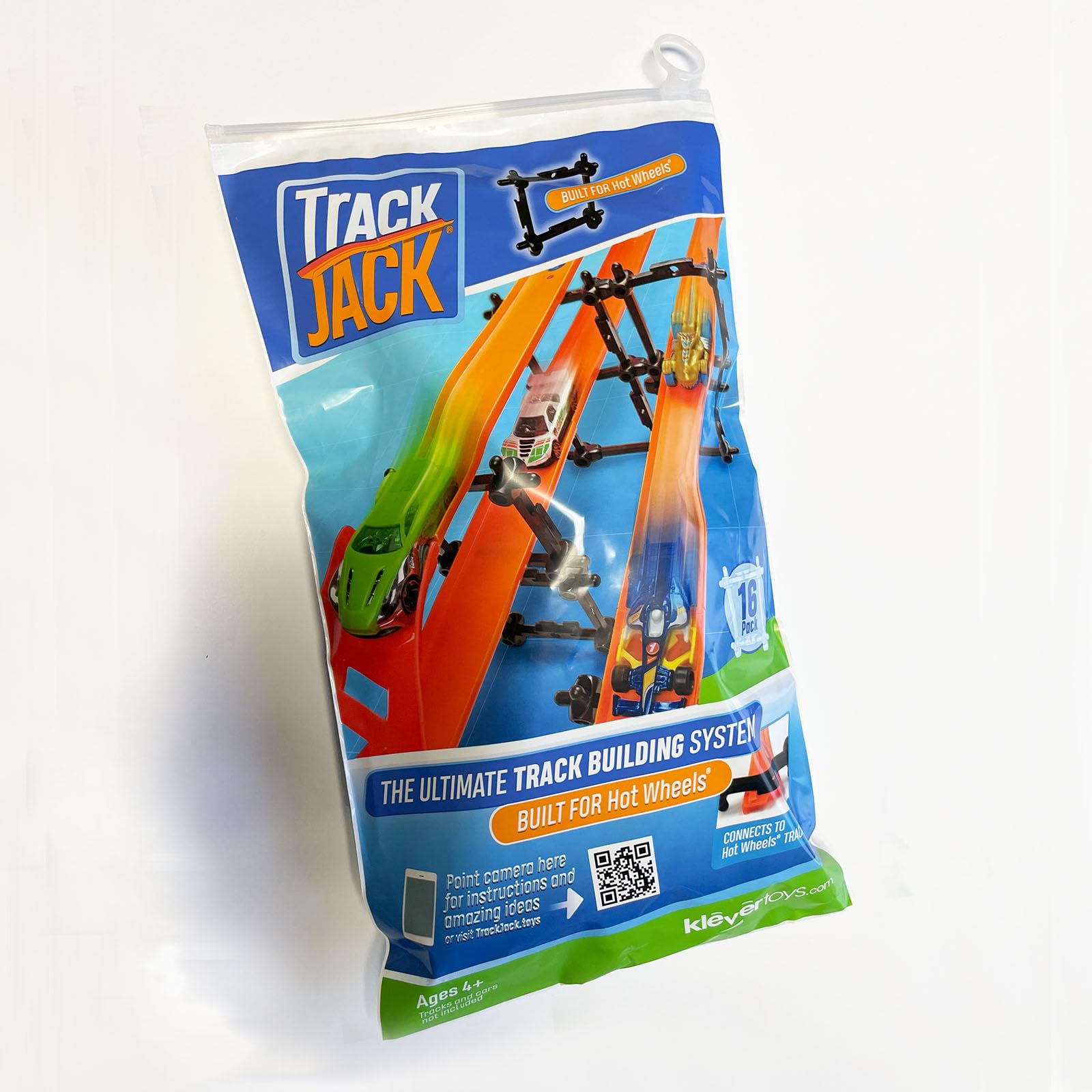 TrackJack balance track set shows a stable, adjustable layout for Hot Wheels racing