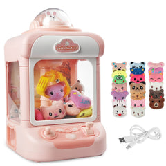 Tracpos Rabbit Claw Machine front view, compact home arcade fun for kids.