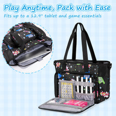 Trahzia Bingo Bag interior mesh pockets hold twelve daubers for quick real-time use.