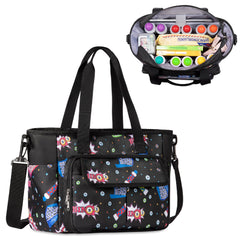 Trahzia Bingo Bag with Pockets, organized interior storage for daubers and cards during play.