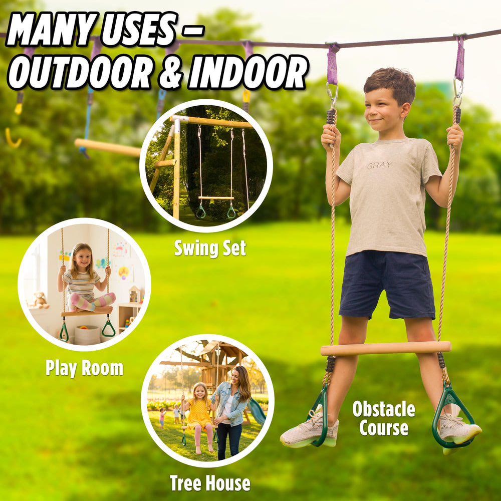 Trailblaze backyard adventure setup transforms any yard into a kid-friendly course.