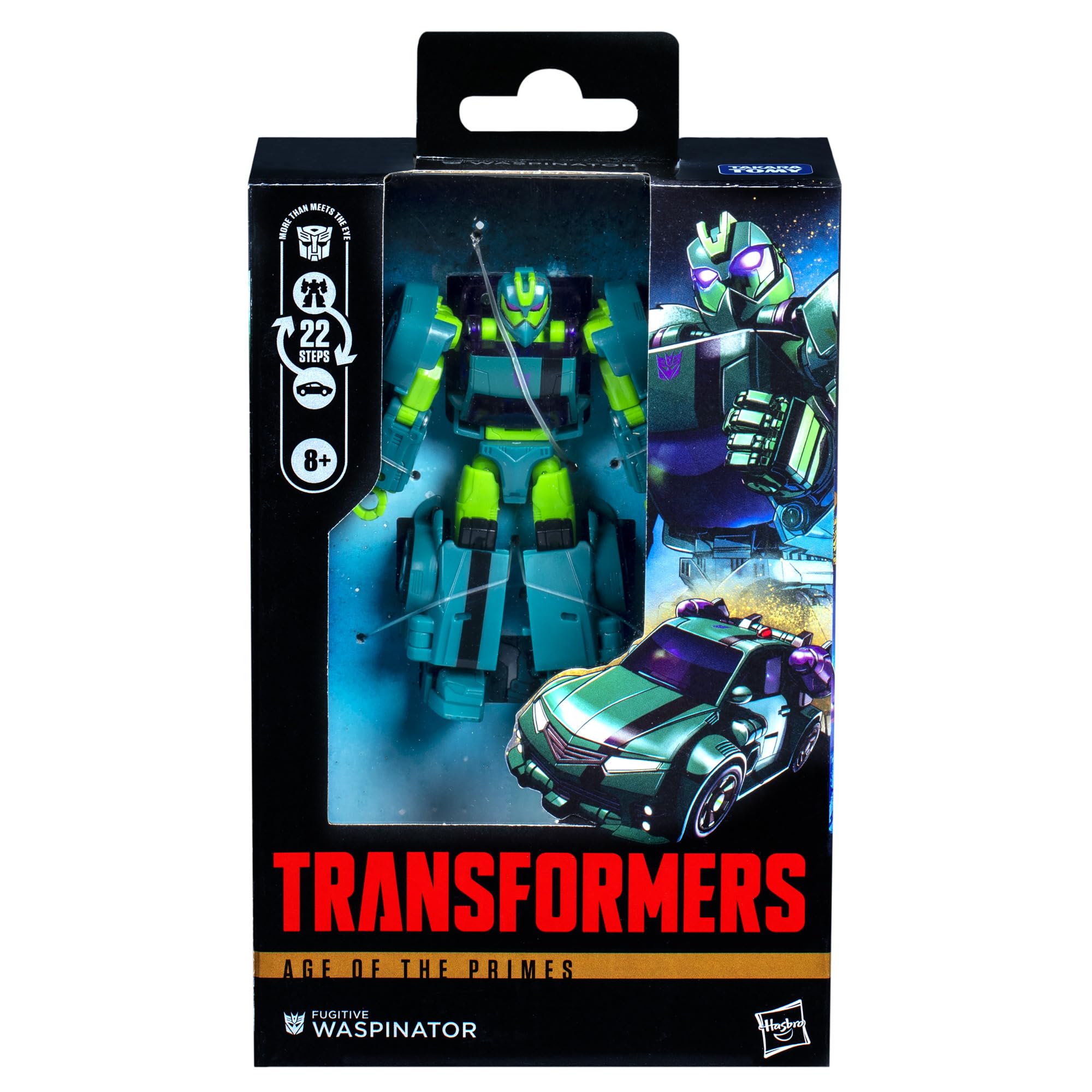 Transformers Fugitive Waspinator articulated head, arms, and legs enable flexible poses.