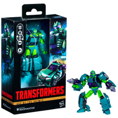 Fugitive Waspinator with dual blasters attached in both modes for versatile action.