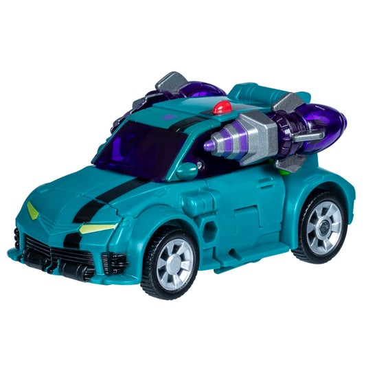 Fugitive Waspinator in sports car mode with sleek lines for imaginative play.