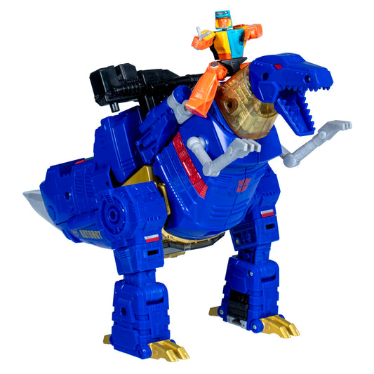 Transformers Age of the Primes Grimlock G2 Universe in dinosaur mode for display