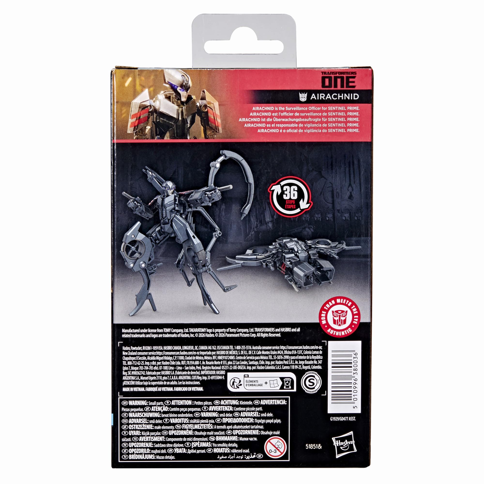 Transformers Airachnid 36-step conversion offers engaging transformation experience