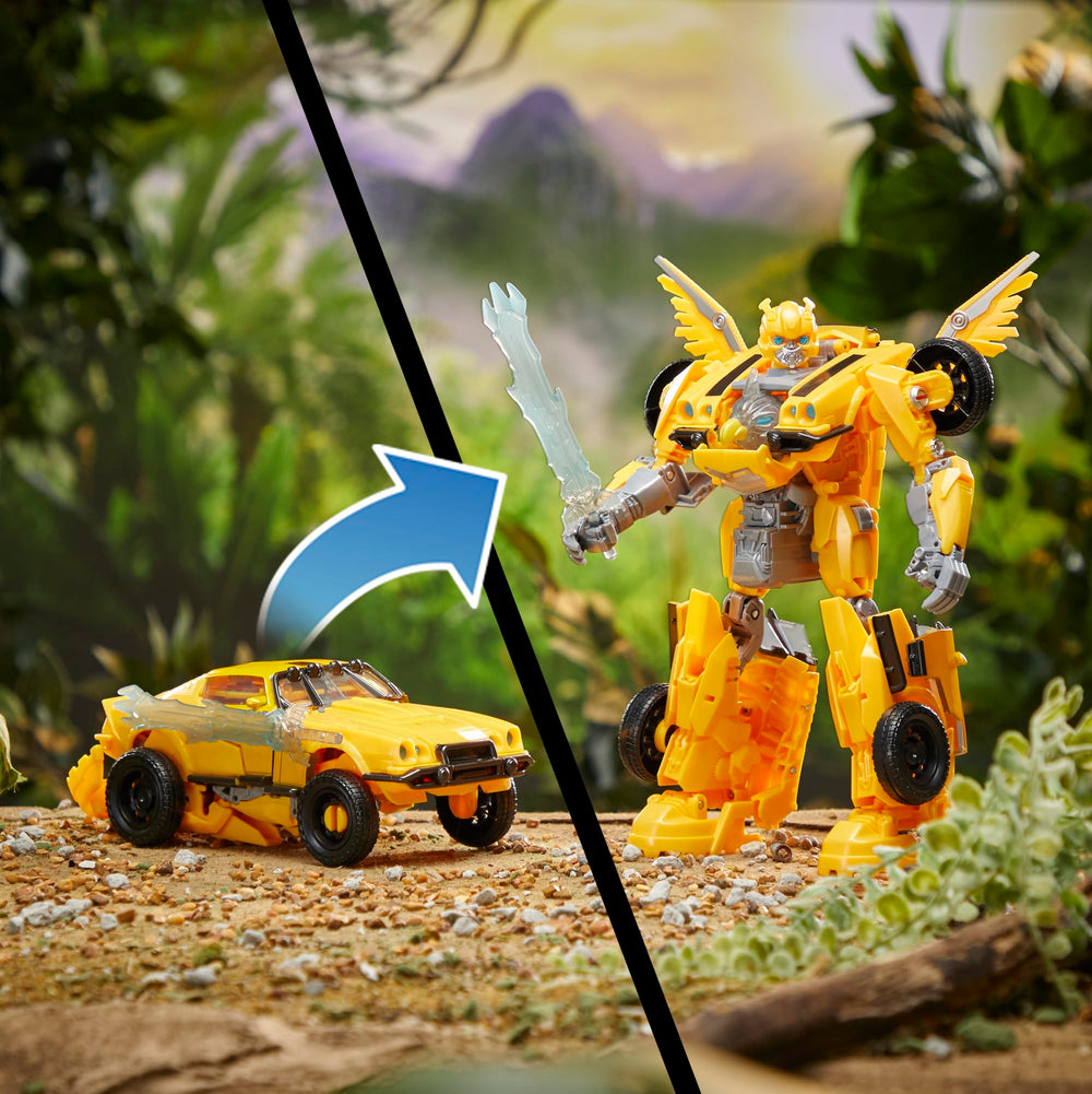 Transformers Beast-Mode Bumblebee Camaro-offroad mode for licensed vehicle play