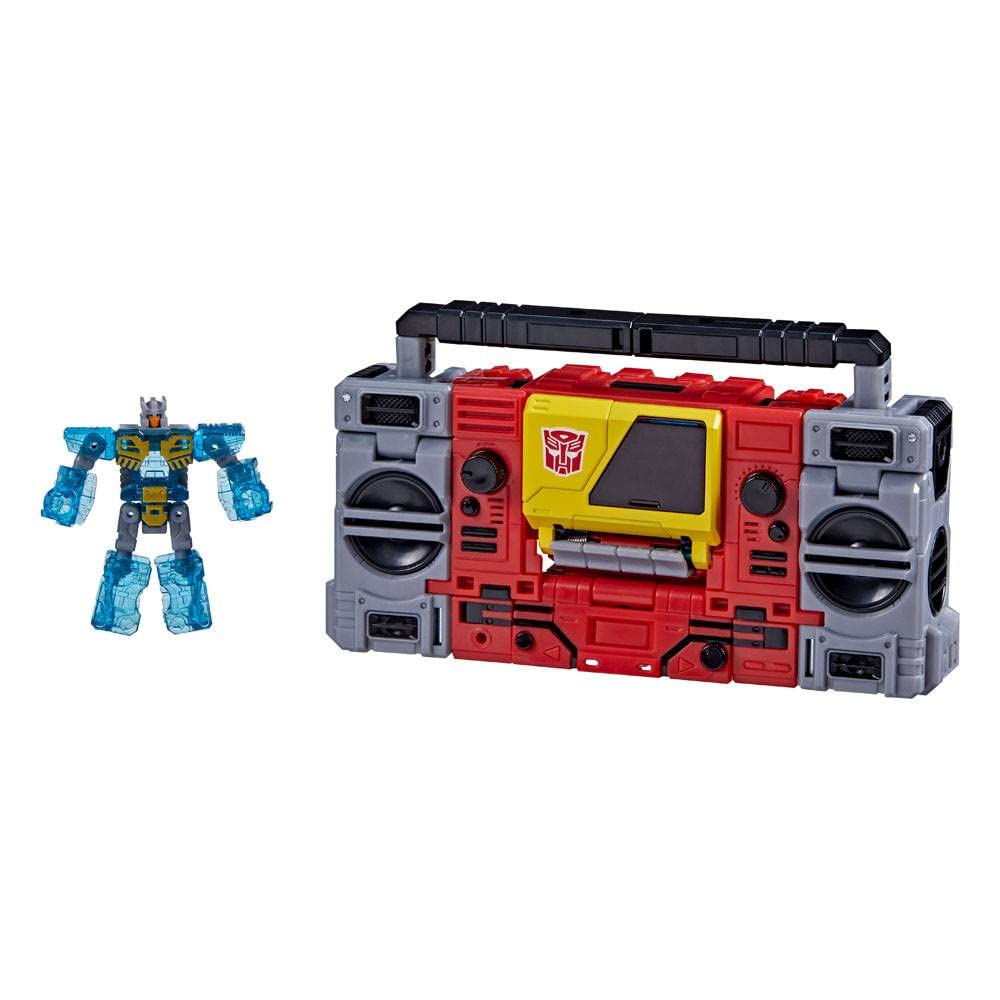 Blaster beastified with fossil armor in a dynamic pose.