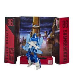 Transformers Blurr blaster accessory included for action poses and display.