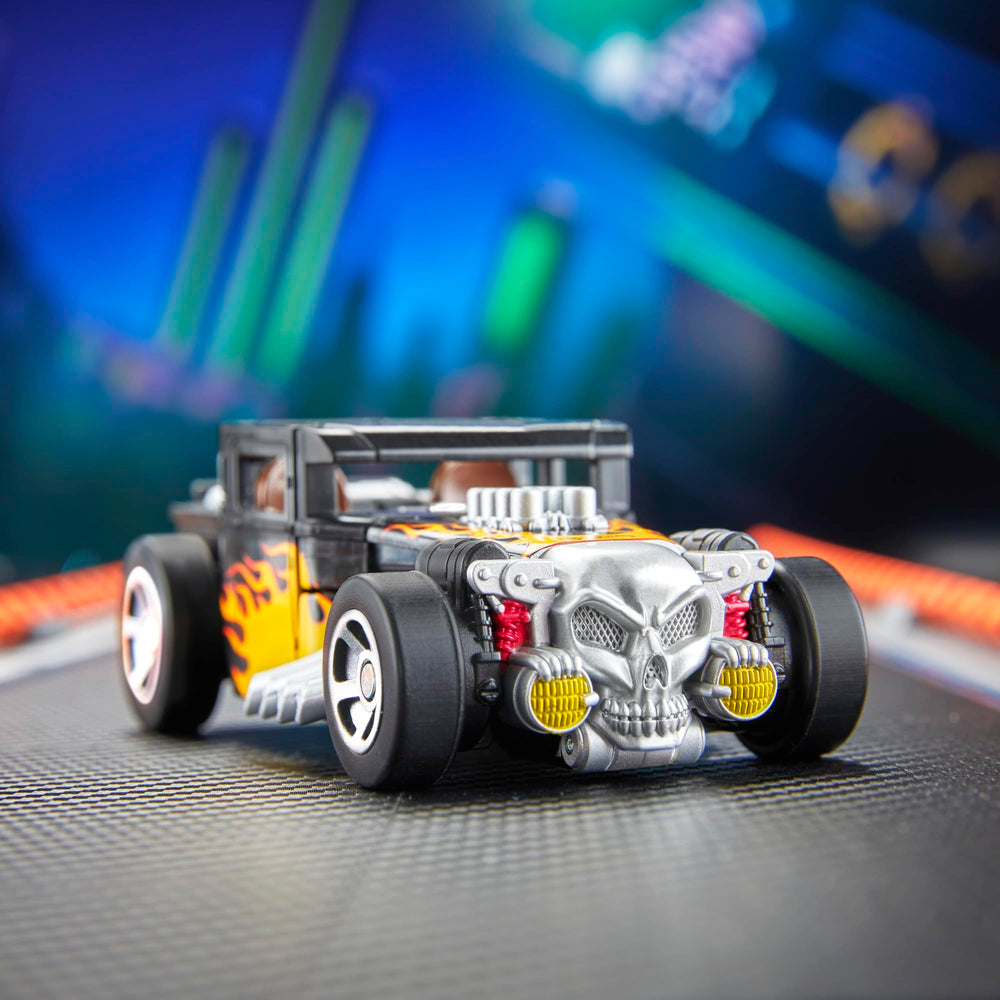 Bone Shaker accessory shifter-mace attaches in both modes for dynamic play.