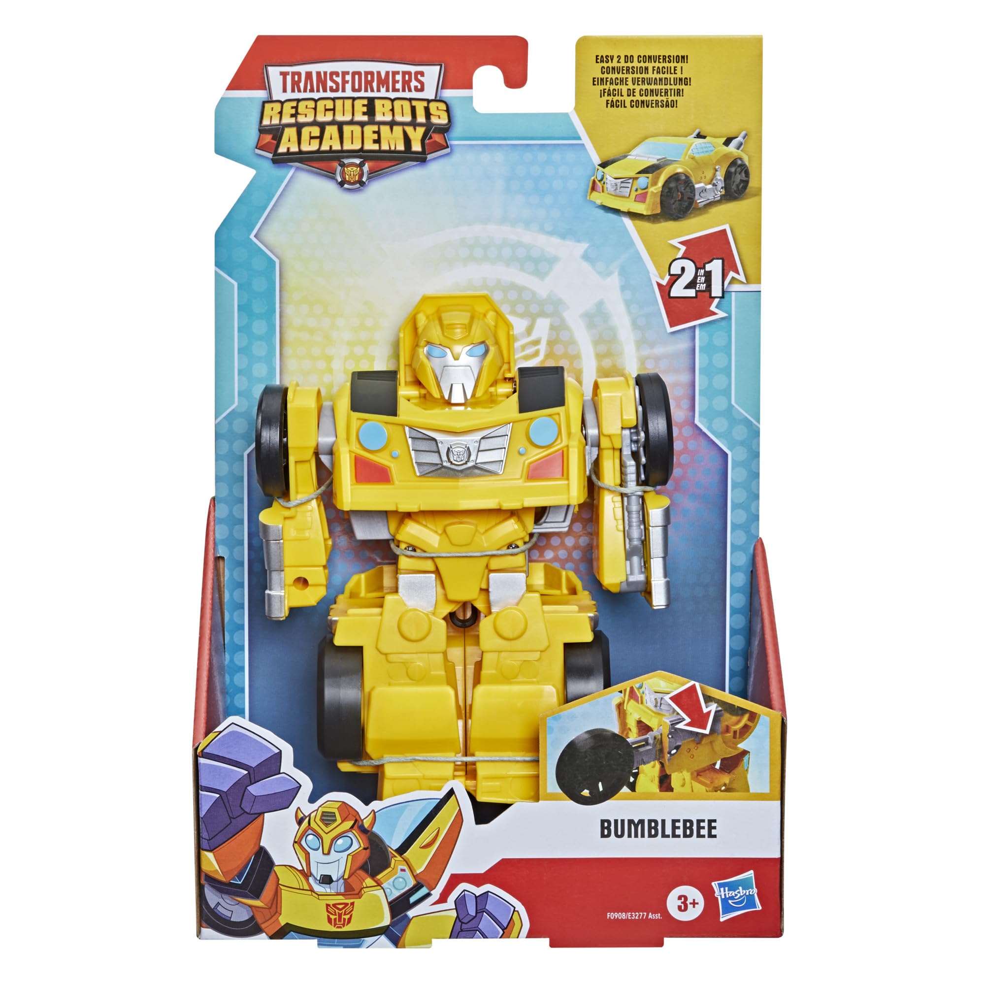 Transformers Bumblebee Rescue Bots Academy sportscar mode ideal for quick rescue missions