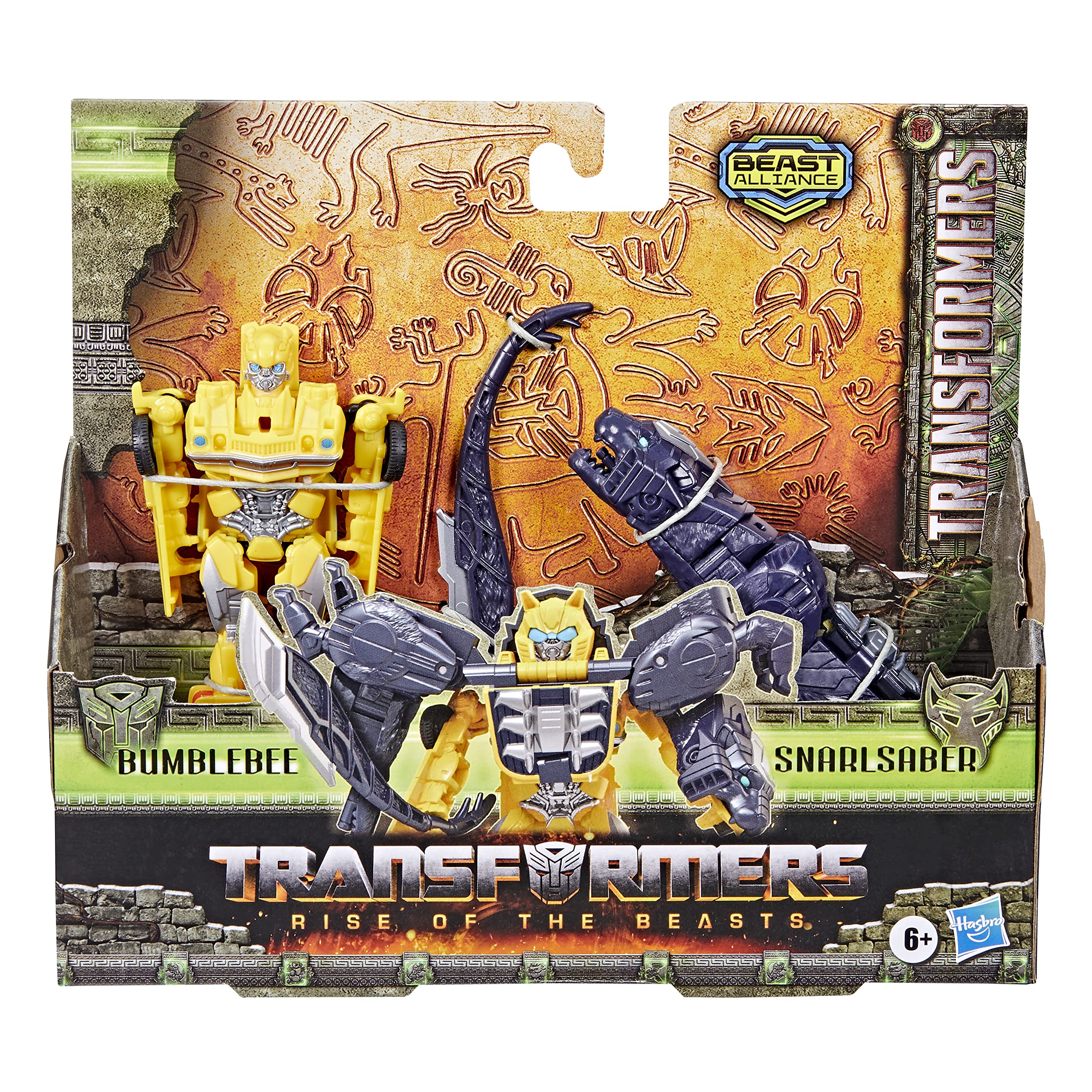 Transformers Bumblebee armor attachment with Snarlsaber ready for action