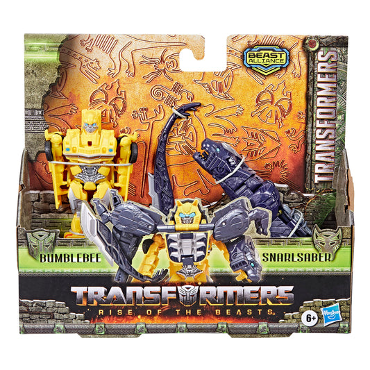 Transformers Bumblebee armor attachment with Snarlsaber ready for action