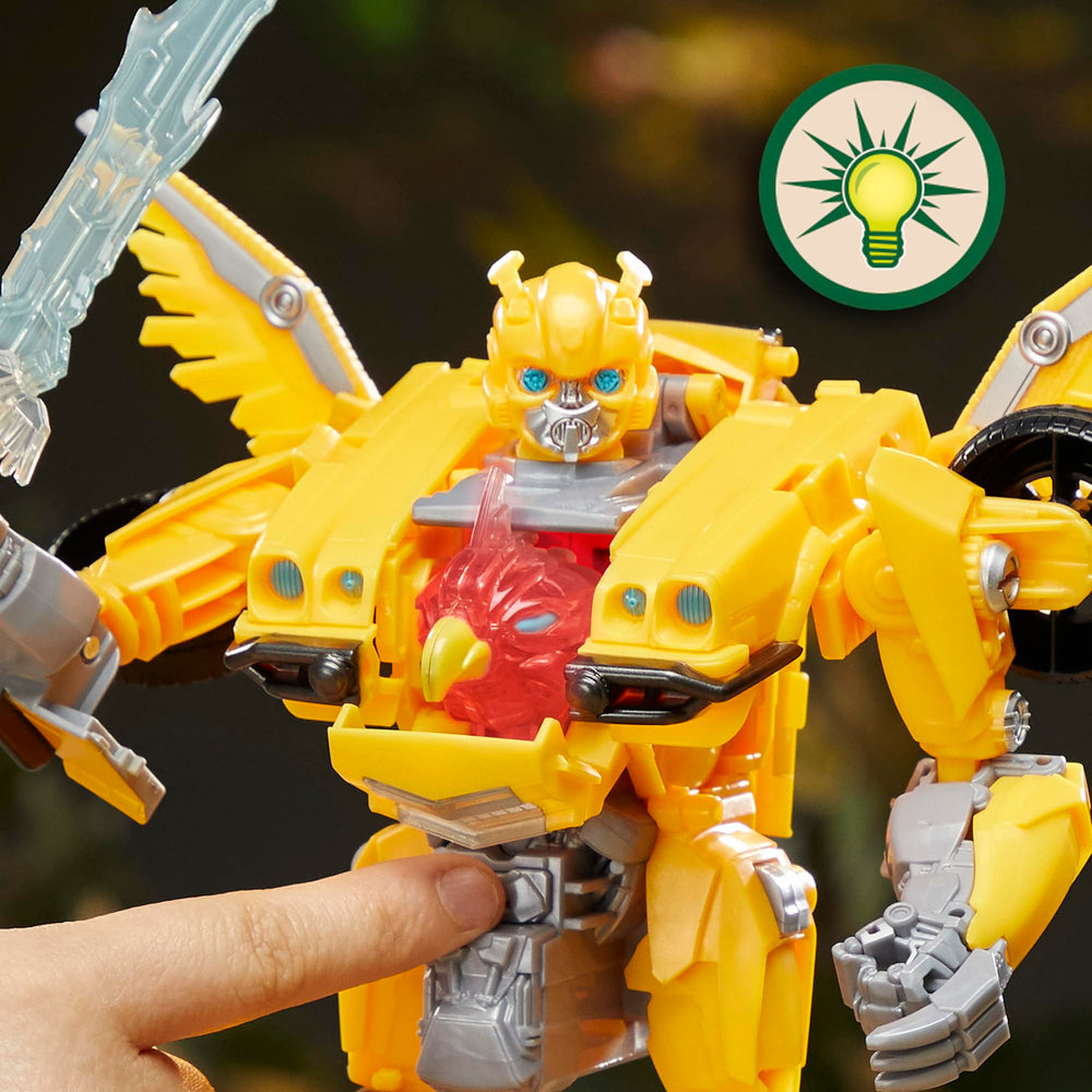 Transformers Bumblebee sword accessory attaches in all modes