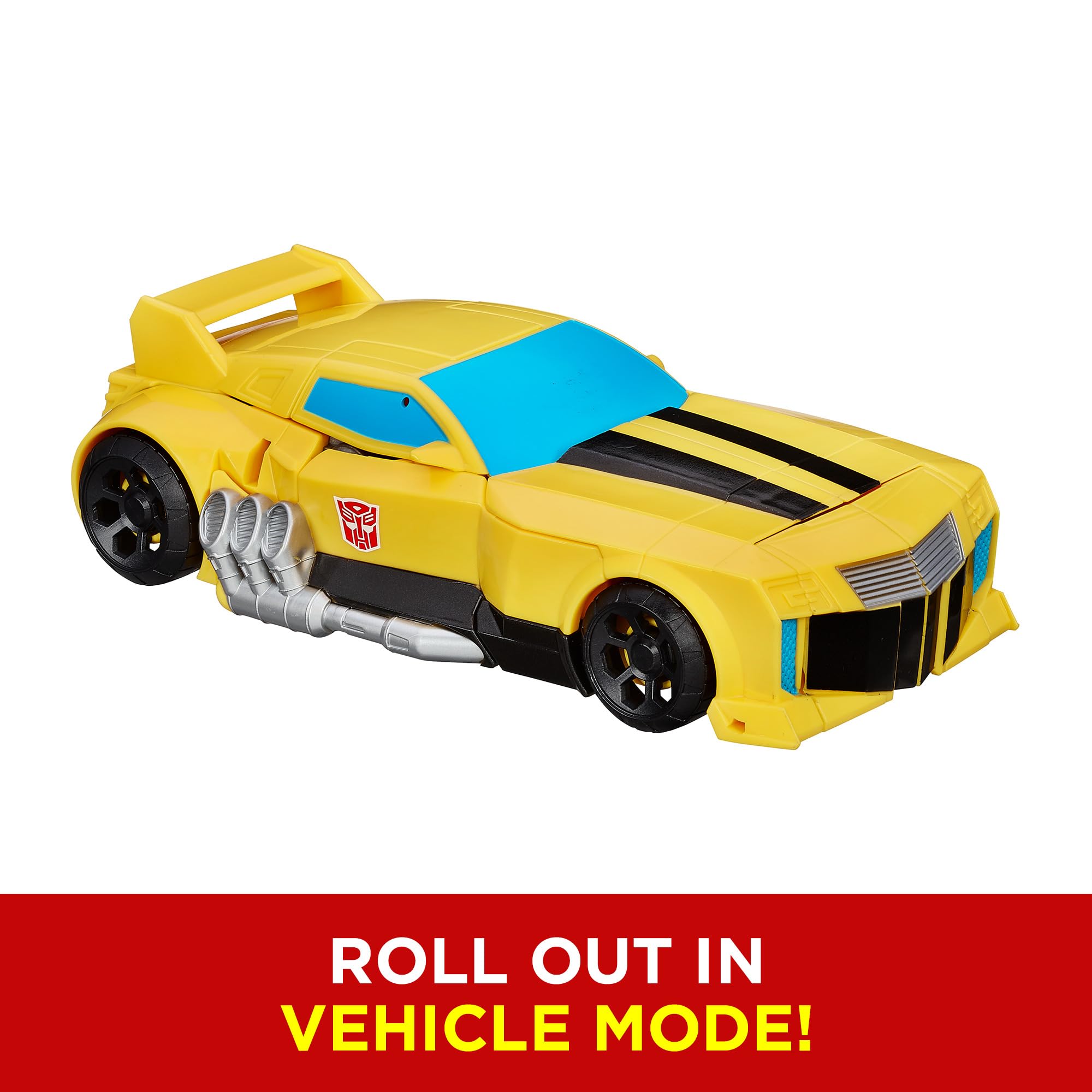 Transformers Cyber Commander Series Bumblebee figure highlights collectible design for imaginative battles.