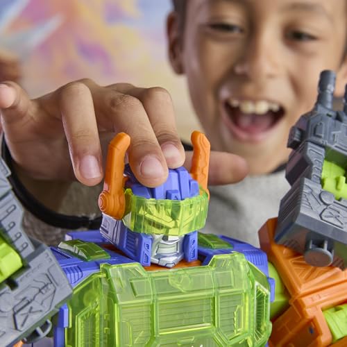 Transformers CYBERWORLD display makes a striking centerpiece for playrooms.