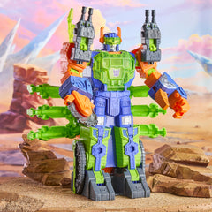 Transformers CYBERWORLD Scorponok claw arm shown grabbing a figure.