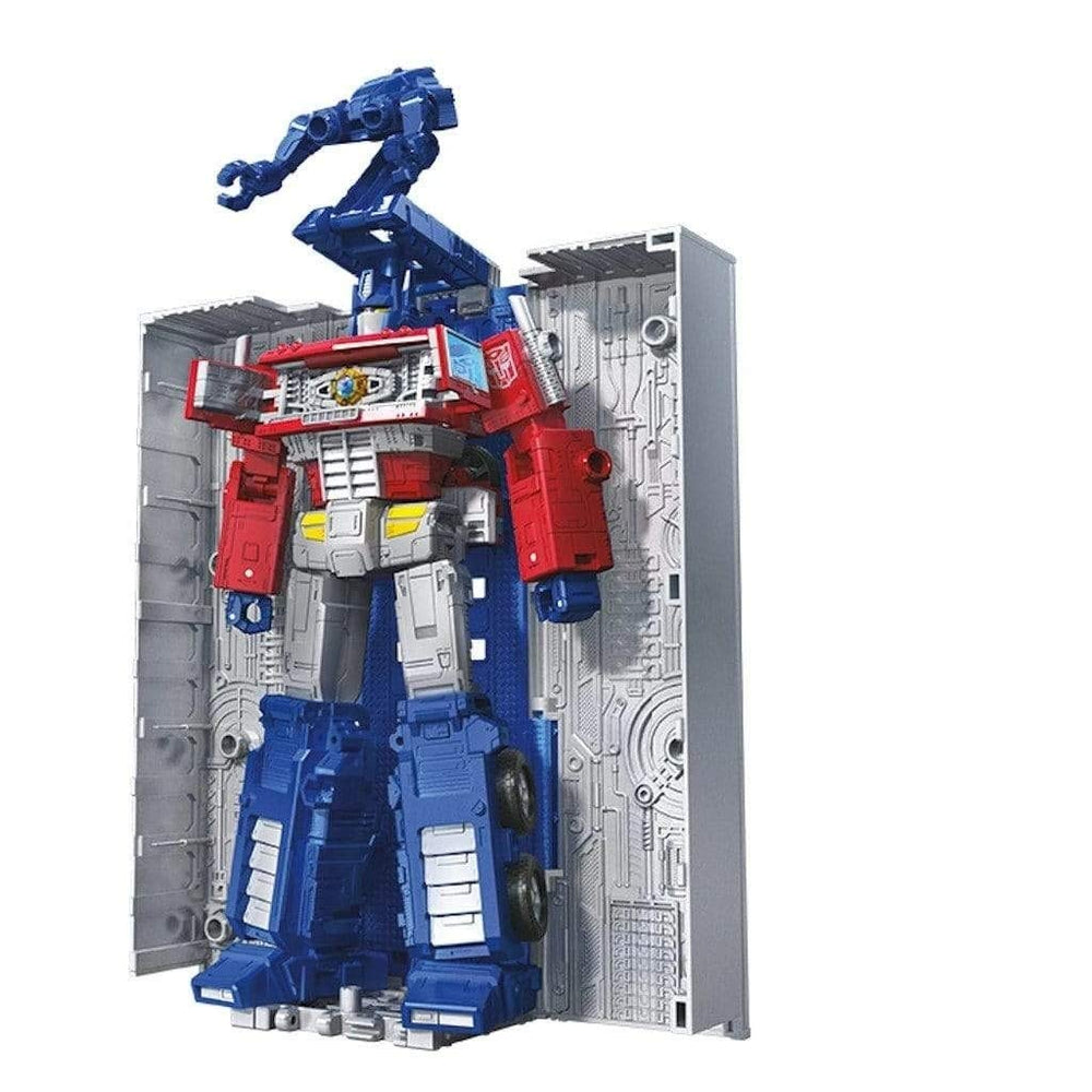 Transformers Earthrise Optimus Prime with Ion Blaster for action-ready play